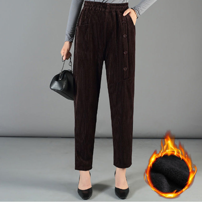 ๐Women's High Waist Corduroy Warm Pants