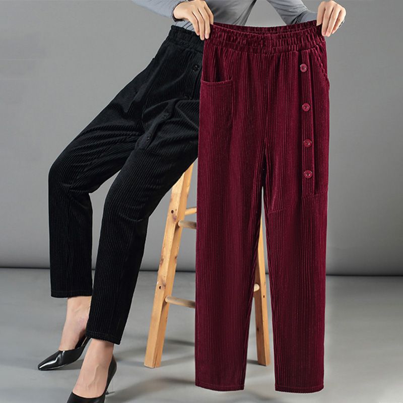 ๐Women's High Waist Corduroy Warm Pants