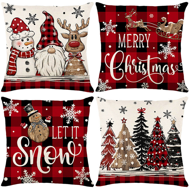 🎄🔥Christmas Promotion 50% OFF🔥Cute Christmas Print Pillow Cover