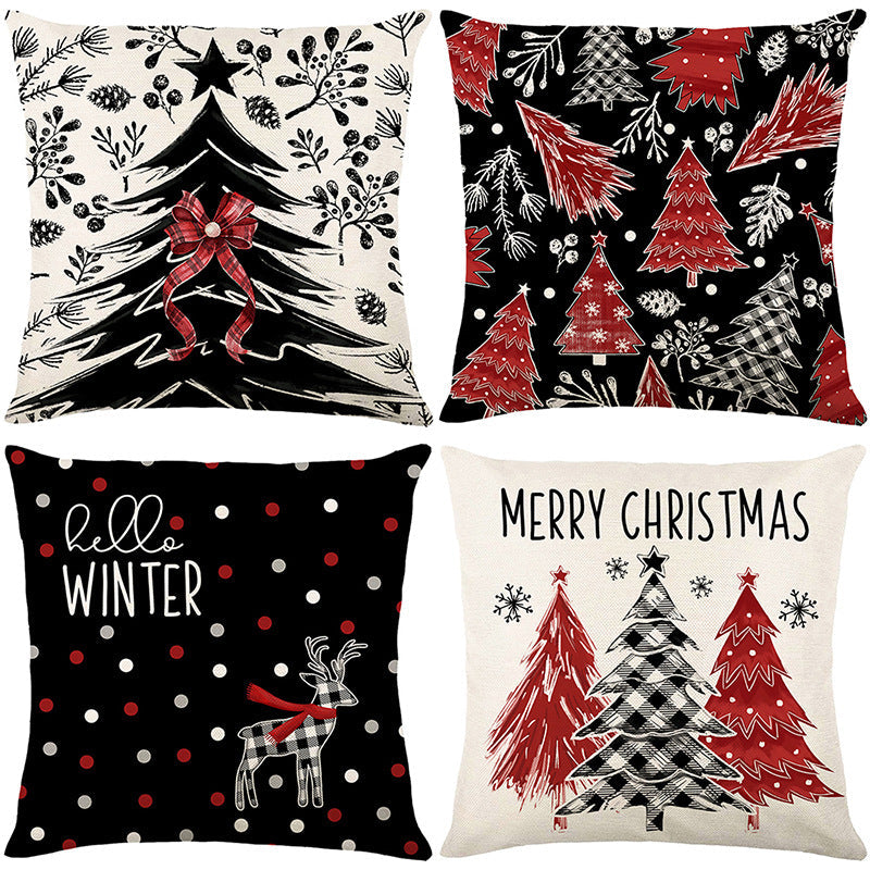 🎄🔥Christmas Promotion 50% OFF🔥Cute Christmas Print Pillow Cover