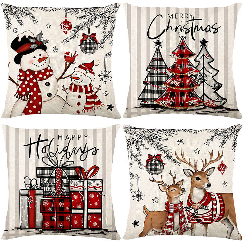 🎄🔥Christmas Promotion 50% OFF🔥Cute Christmas Print Pillow Cover
