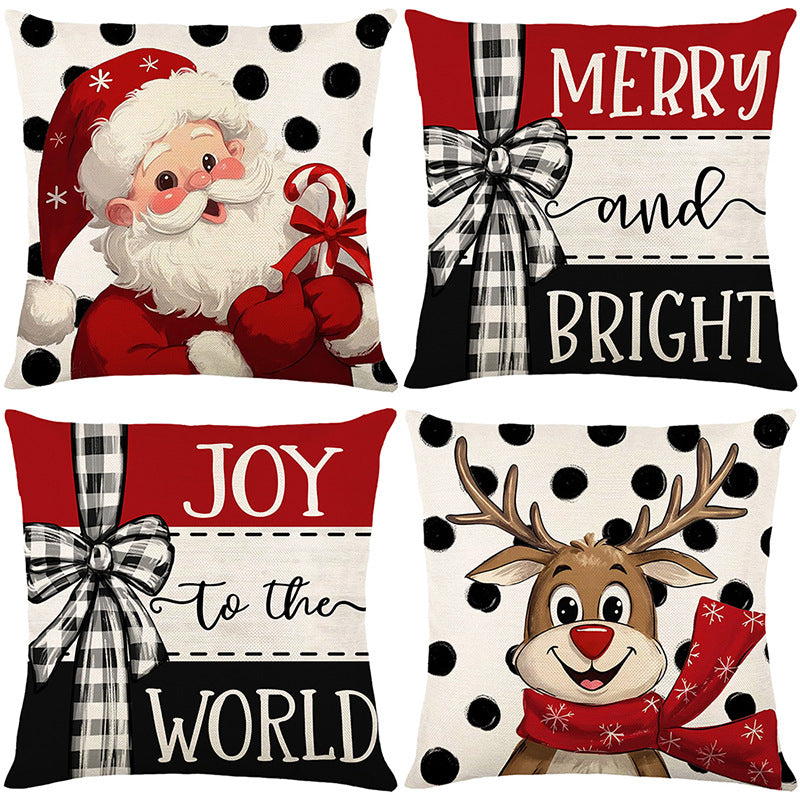 🎄🔥Christmas Promotion 50% OFF🔥Cute Christmas Print Pillow Cover