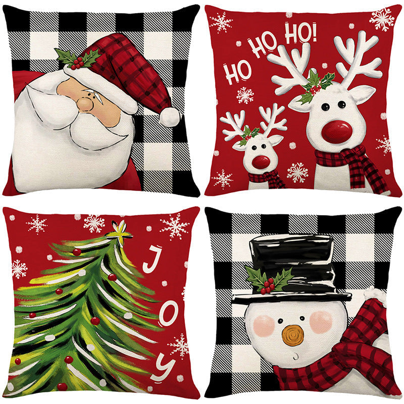 🎄🔥Christmas Promotion 50% OFF🔥Cute Christmas Print Pillow Cover