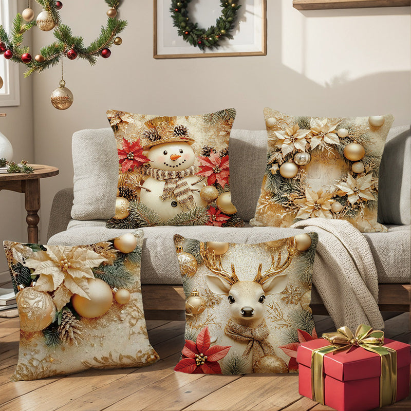🎄🔥Christmas Promotion 50% OFF🔥Cute Christmas Print Pillow Cover