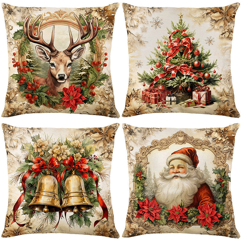 🎄🔥Christmas Promotion 50% OFF🔥Cute Christmas Print Pillow Cover