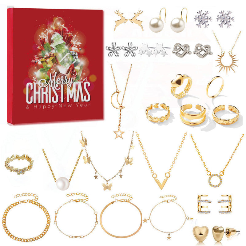 24PCS Christmas Jewelry Mystery Box