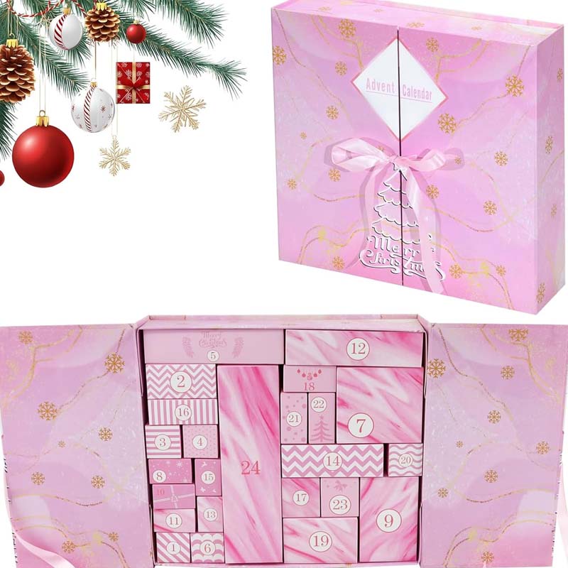24-Day Christmas Countdown Advent Calendar Gift Box