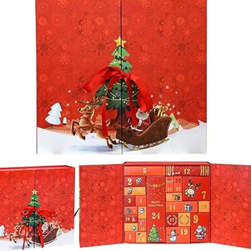 24-Day Christmas Countdown Advent Calendar Gift Box
