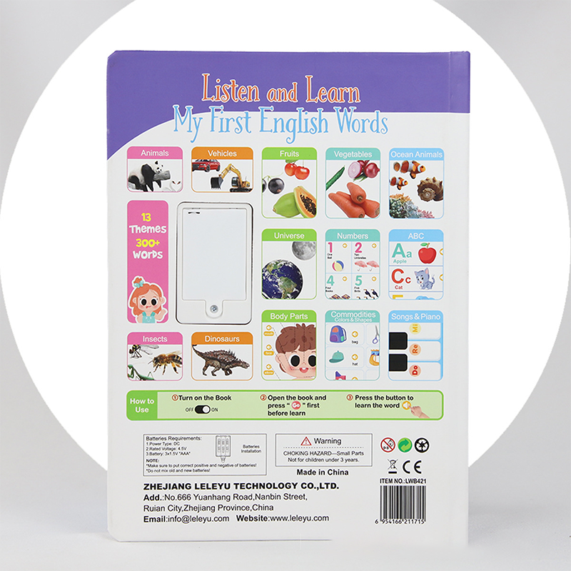 Interactive English Learning Sound Book for Children
