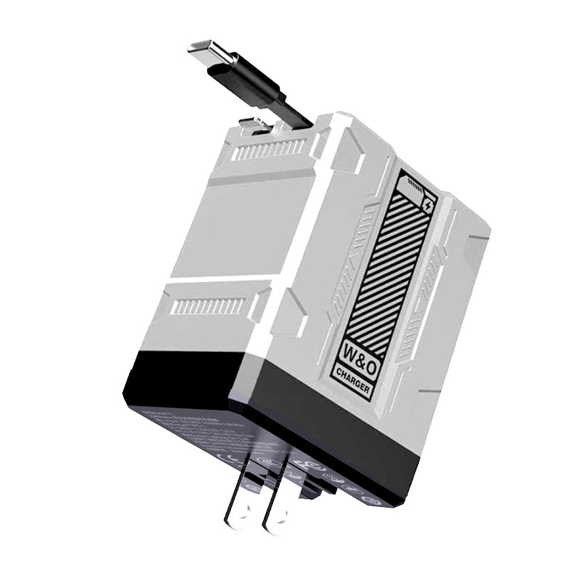 2-Port Retractable Fast Charger