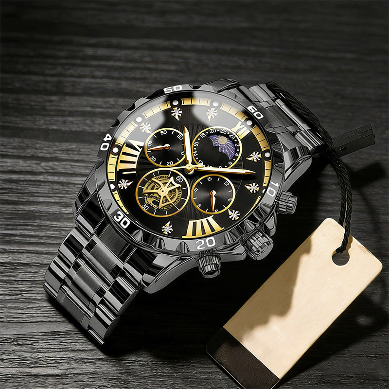 📢Best Christmas Gift 50% OFF !!🎁Men's Luminous Waterproof Flywheel Quartz Watch