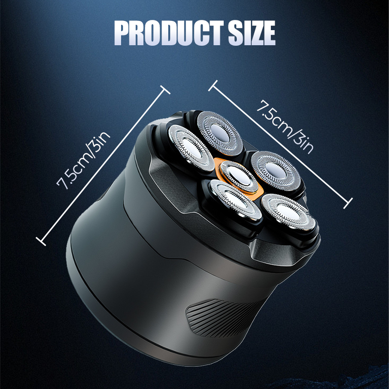 6D Waterproof Head Shaver Kit for Bald Men