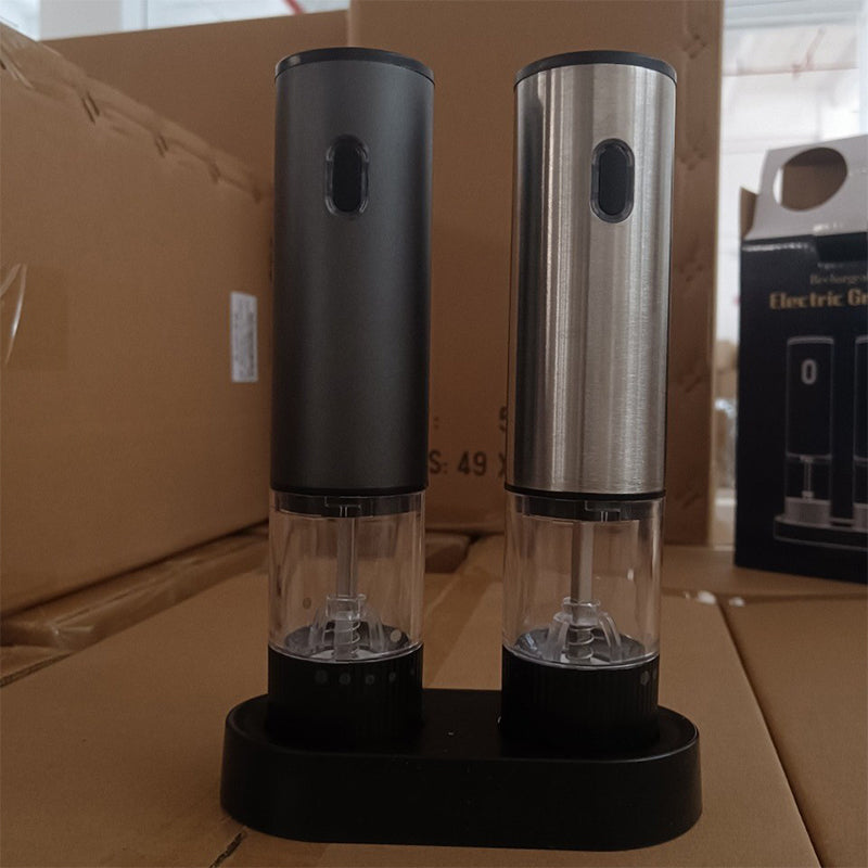 Electric Pepper & Salt Grinder Set