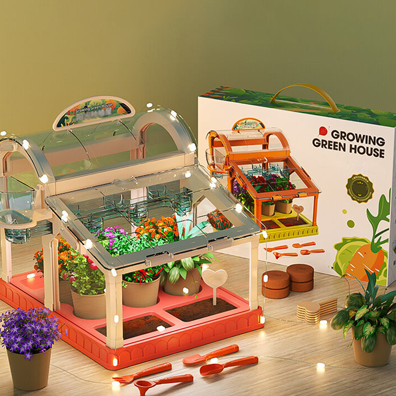 Children's Greenhouse Science Kit with LED Light