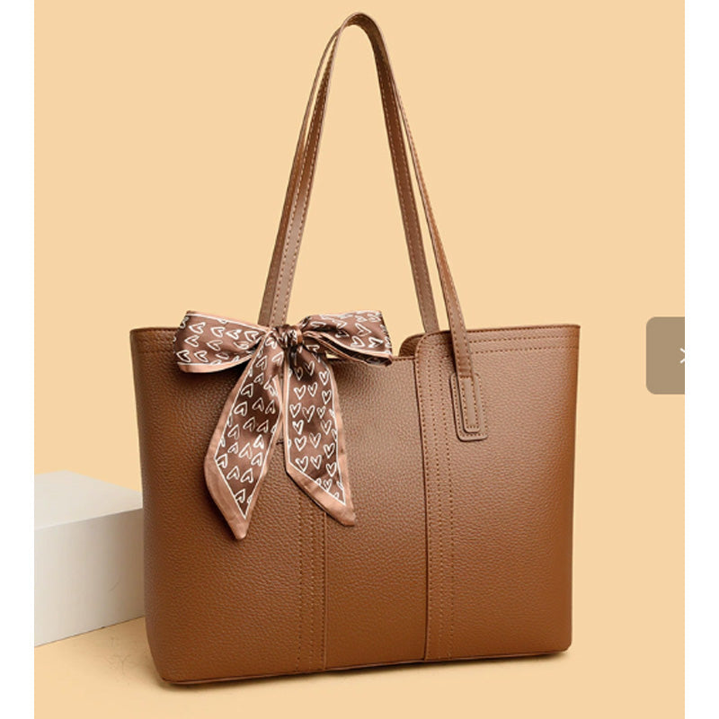 Women's Classic PU Leather Tote Bag