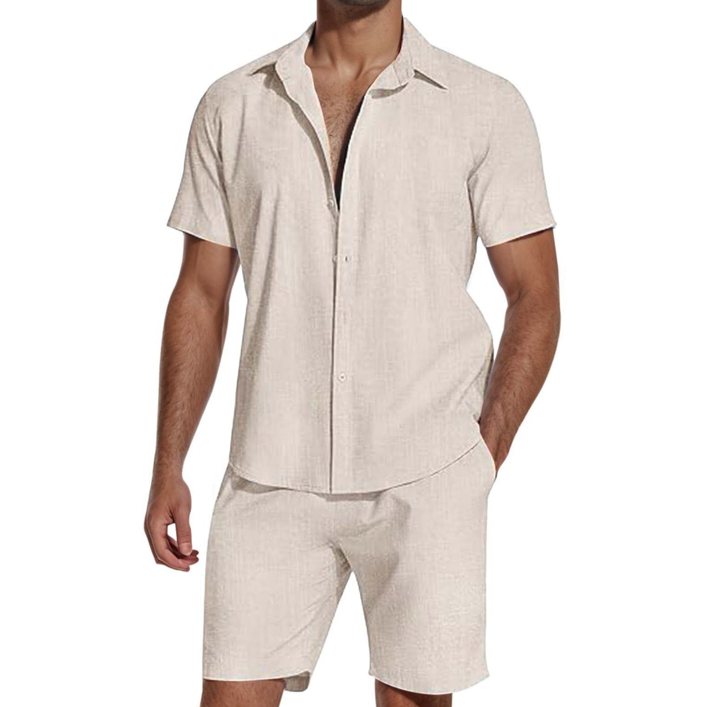 Summer Casual Breathable 2-Piece Set for Men