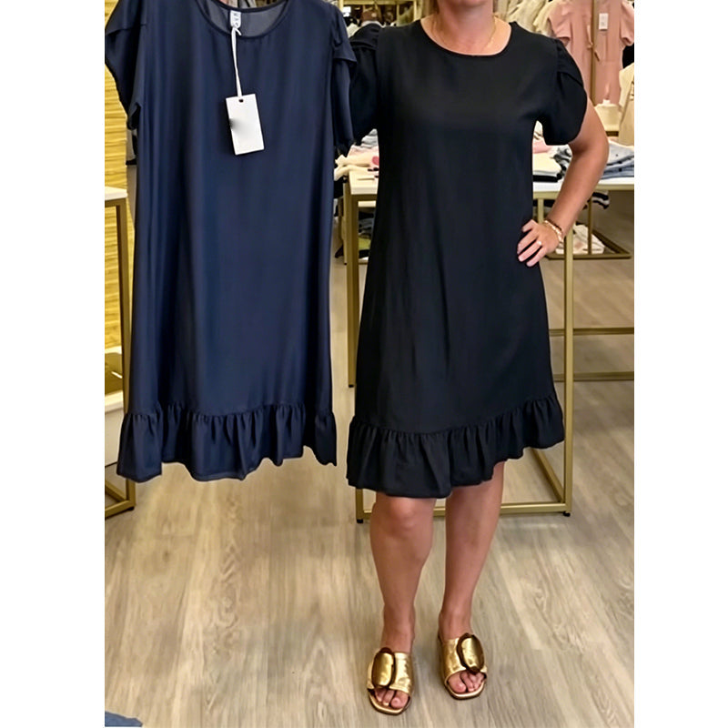 Elegant Washed Denim Dress