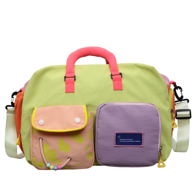 ๐ LIMITED-TIME 49% OFF! ๐ฅ Casual Color Block Overnight Bag โ Dual Front Compartments, Durable Fabric, Versatile โจ