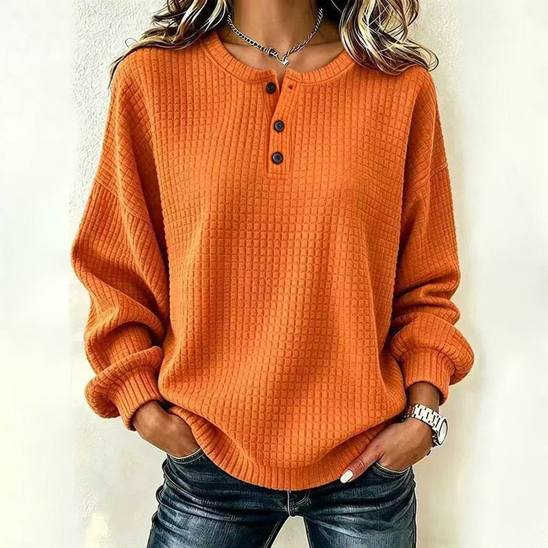 ๐ฅ49% OFF! Womens's Casual Waffle Knit Sweatshirt