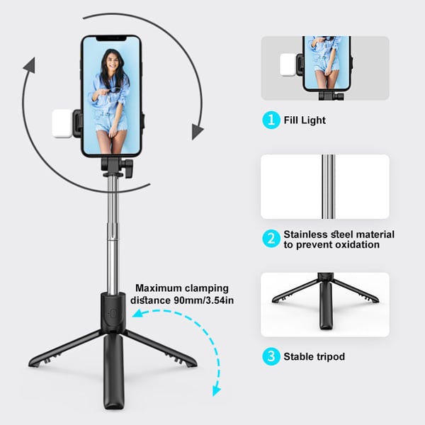 🔥Hot Sale 49% OFF🔥6 In 1 Wireless Bluetooth Selfie Stick