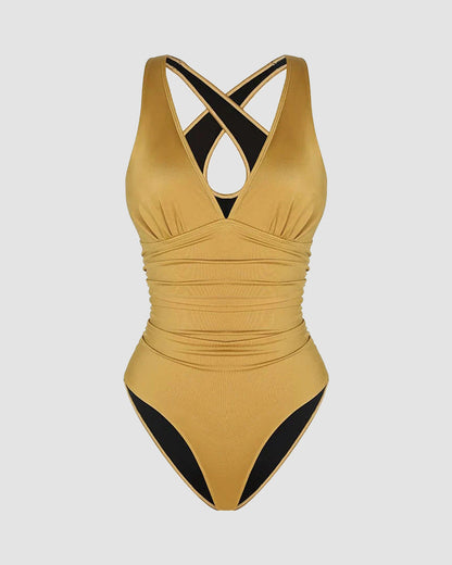 🔥Last Day Special Price £12.99!!💥-👙Smart Sculpt Plunge Swimsuit Flatter Your Figure