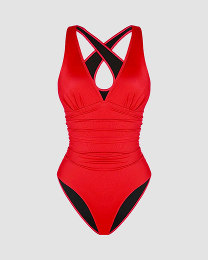 🔥Last Day Special Price £12.99!!💥-👙Smart Sculpt Plunge Swimsuit Flatter Your Figure