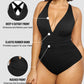 🔥Last Day Special Price £12.99!!💥-👙Smart Sculpt Plunge Swimsuit Flatter Your Figure