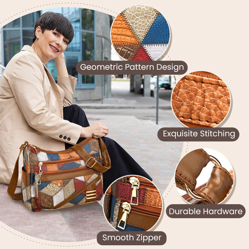 🎁 Hot Sale 49% OFF 👜Vintage Geometric Pattern Bag With Adjustable Strap