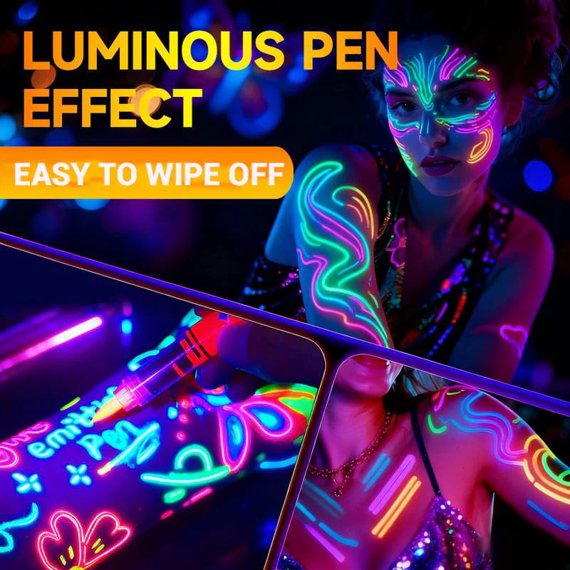 🎁Year-End Sale Only £10.96!!⚡50K+ SOLD!🏆UV Glow Face and Body Paint Markers Set