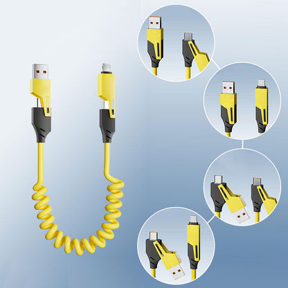 🔥4 in 1 Spring Fast Charging Cable