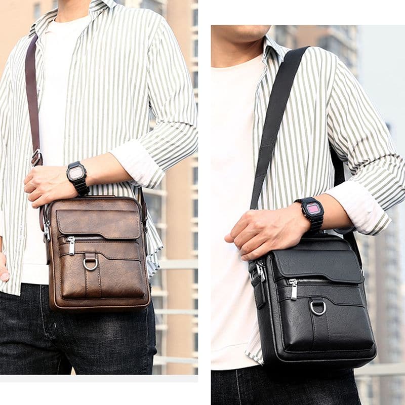 Portable messenger bag for men