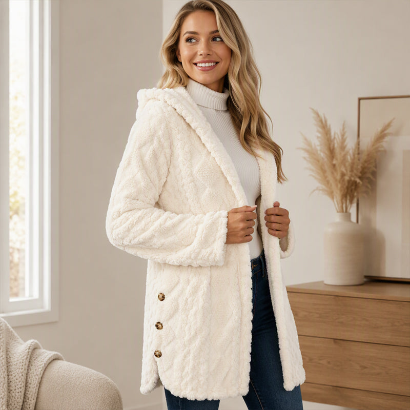 ⏳Limited-time offer: 49% off⏰Diamond-patterned women's warm hooded outerwear🎁