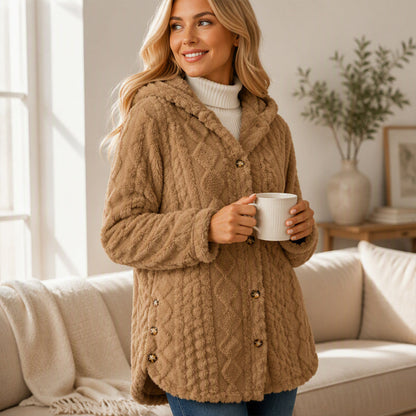 ⏳Limited-time offer: 49% off⏰Diamond-patterned women's warm hooded outerwear🎁