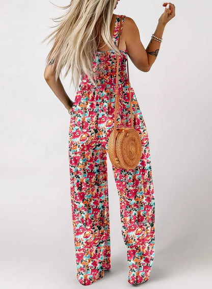 🏖️Hot Sale 49% OFF🌼Trendy Printed Sleeveless Jumpsuit Overalls – Lightweight & Lovely!