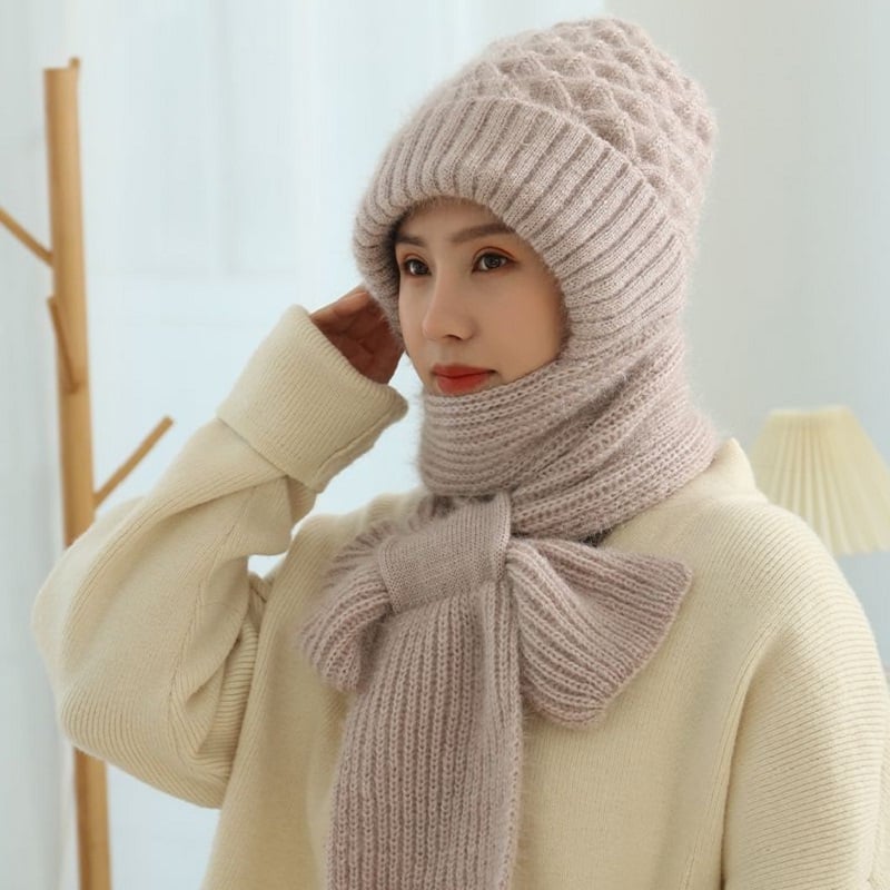 🔥EARLY CHRISTMAS SALE🎄-Winter Versatile Knitted Hooded Scarf for Women