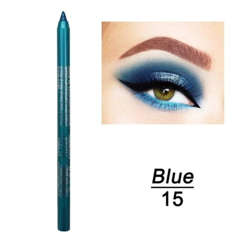 🎁Christmas Special Sale - 50% OFF💜50K+ SOLD!✨14-Pack Eyeliner Pencil Waterproof Colored Gel Liners with Metallic & Shimmer Finishes Smudge-Proof✨