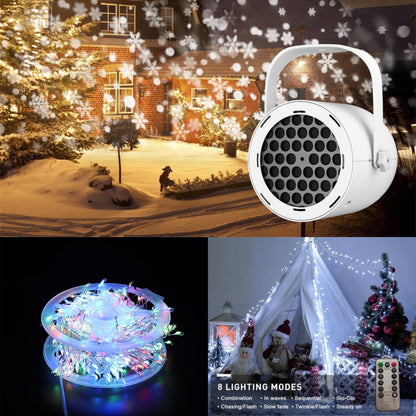 16-Pattern USB Christmas Projector Light