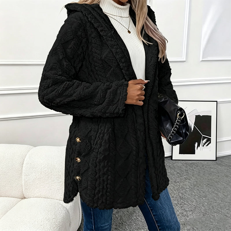 ⏳Limited-time offer: 49% off⏰Diamond-patterned women's warm hooded outerwear🎁