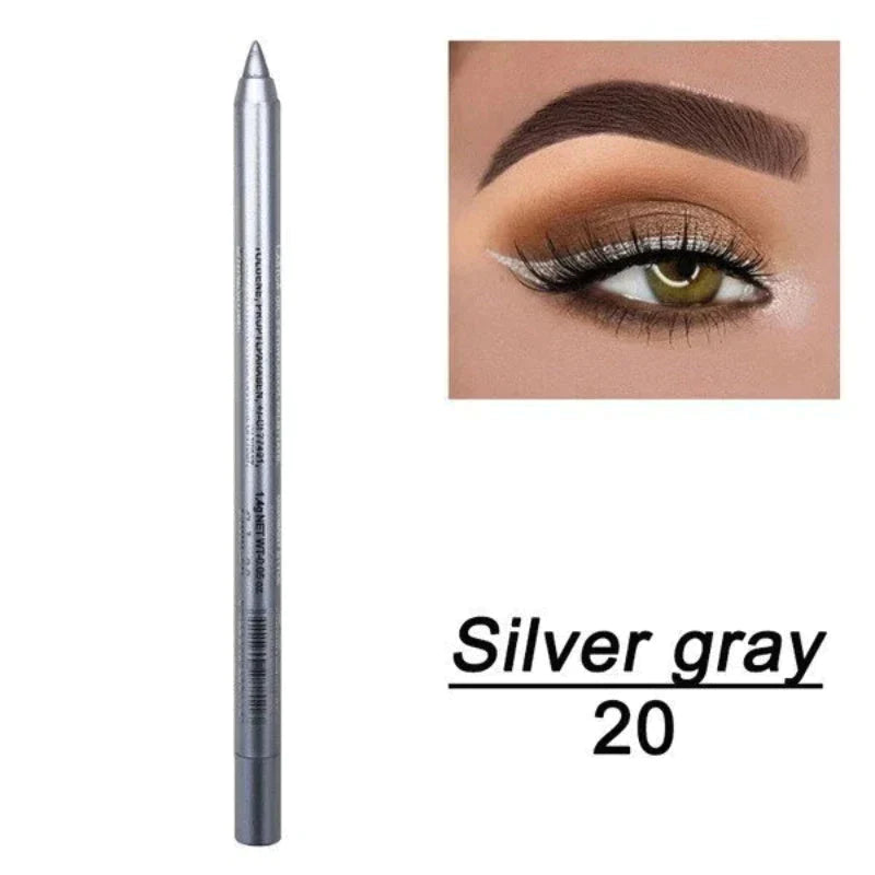 🎁Christmas Special Sale - 50% OFF💜50K+ SOLD!✨14-Pack Eyeliner Pencil Waterproof Colored Gel Liners with Metallic & Shimmer Finishes Smudge-Proof✨