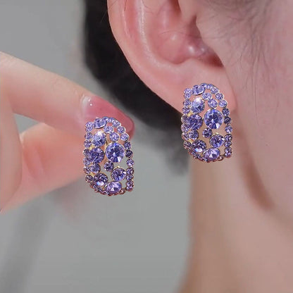 The Most Sparkling Gift🔥 New French Full Diamond Earrings