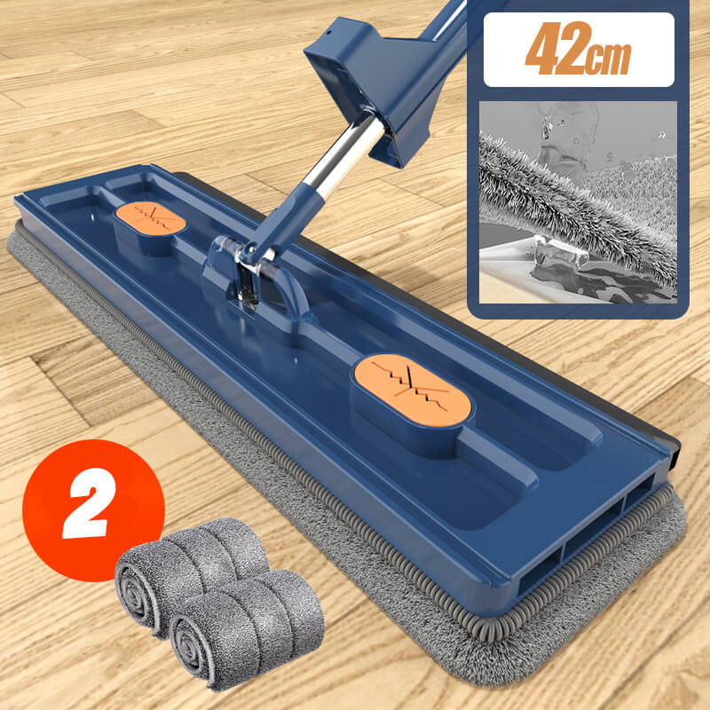 🧹 55% OFF + FREE BUCKET! 💦 2025 Ultra-Absorbent Flat Mop - Large 360° Swivel Head for Effortless Floor Cleaning, Limited Stock! 🏠🚀