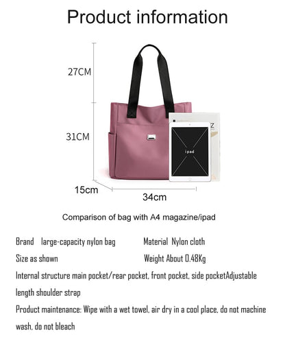 📢📢 49%  OFF !! ⏰Large Capacity Waterproof Multi Pocket Nylon Shoulder Bag🎁