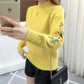 Cashmere Knitted Floral Embroidery Thick Sweater