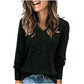 Women's V Neck Long Sleeve Solid Sweater