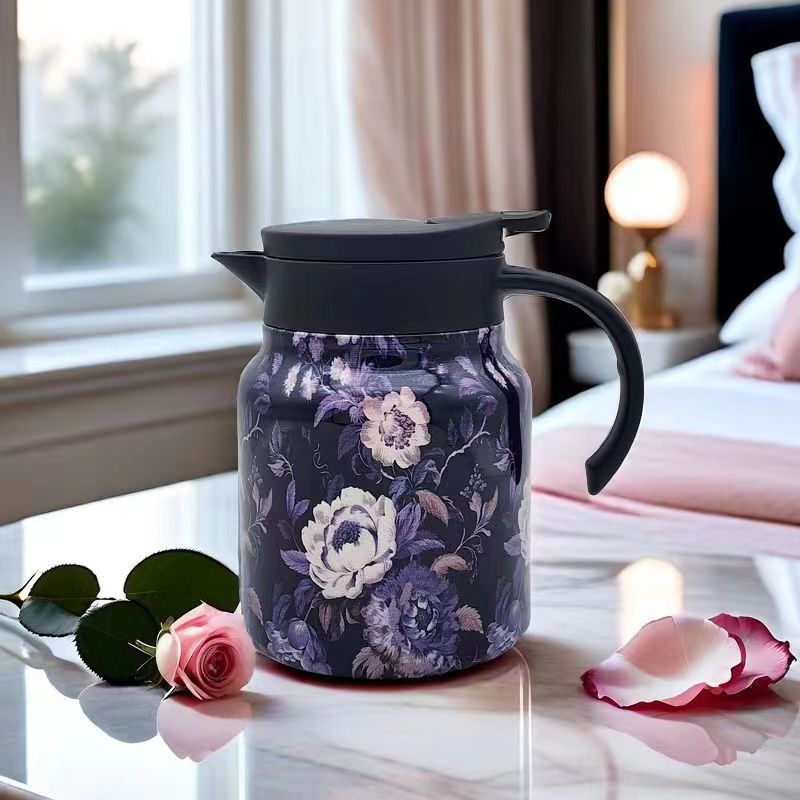 🔥🍵1000ml Vacuum Insulated Teapot with Strainer
