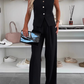 🌸Summer Hot Sale 49%OFF🌸Women's Sleeveless Top and Full-Length Pants Set