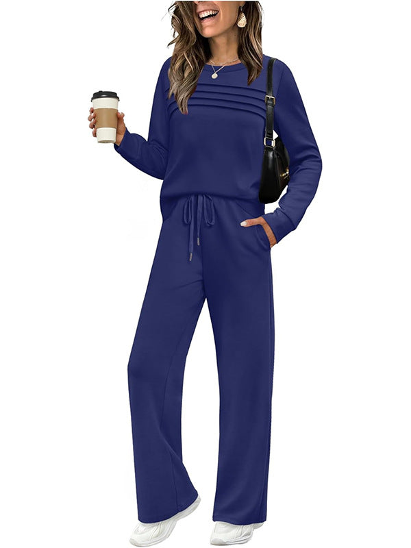 🥳💞 Over 45,000 sold 🔥 50% off 💥 Women's Casual Set: Top & Drawstring Pants 👕👖