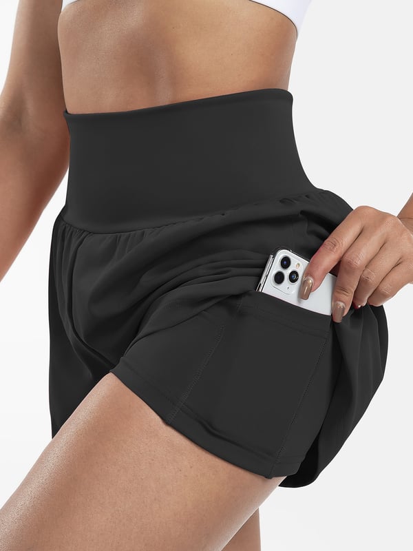 ✨️2025 Hot Sale 49% OFF🥰High Waisted 2-in-1 Yoga Shorts & Side Pockets