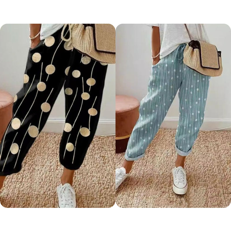 Women's Printed Multicolor Casual Pants