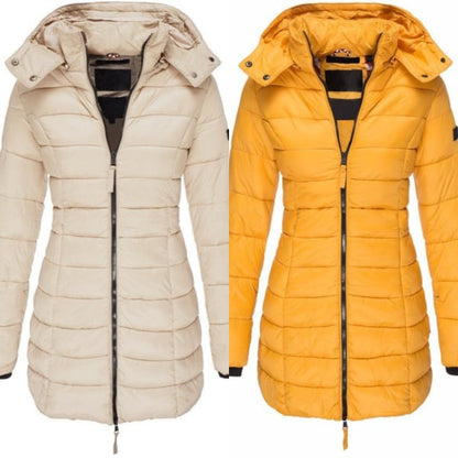 ❄️Early Winter Discount-49% OFF❄️Winter women's mid-length padded jacket warm hooded jacket